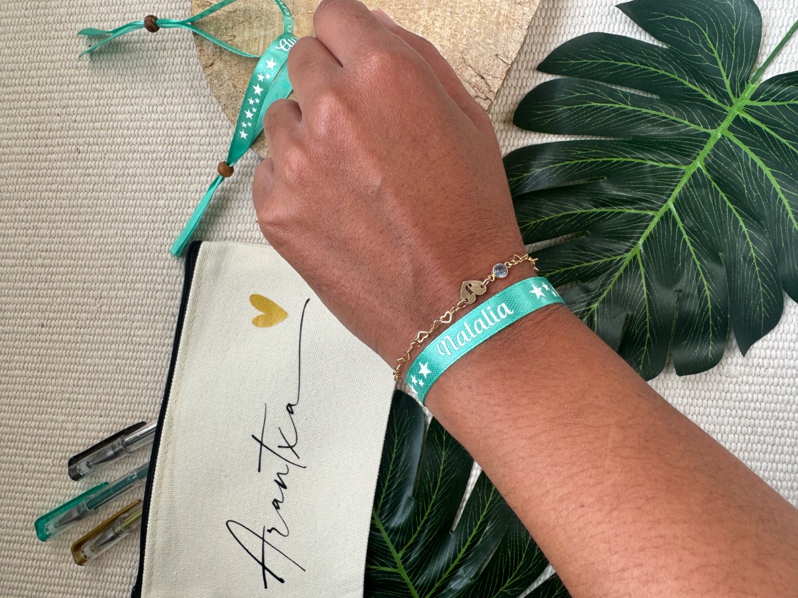 Pulsera tela personalizada